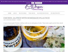 Tablet Screenshot of kitchensanctuary.com